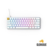 Glorious GMMK Compact 60% RGB模組化機械鍵盤 茶軸 英文 - 白