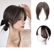 100% Real Topper Middle Side Part Human Hair, 11 Inches Hair Toppers Human Hair Bangs Side Fringe Fo