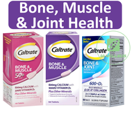 Caltrate Bone, Muscle, Joint Health, Calcium, Vitamin D, Minerals, UCII Collagen 60/100/200 Tablets