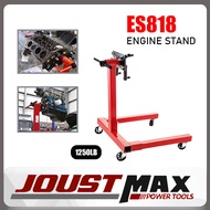 ES818 ENGINE STAND 1250LB ADJUSTABLE MOUNTING ARM 360 DEGREE ROTATION MOUNTING PLATE HIGH PERFORMANCE CASTER