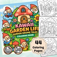 Printable Gnome Coloring Pages – Instant Download Relaxing Art