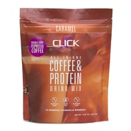 Click Coffee Protein Powder | Double Shot Espresso | 16g Protein | 23 Essential Vitamins | Low Calor