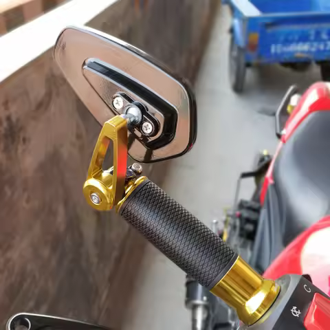 Universal Motorcycle Aluminum Bar End Side Rearview Mirror for YAMAHA XV 950 RACER TDM 900 MT-125 MT