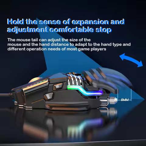 M7 Mechanical Mouse Wired Computer Notebook Chicken Crush Gun Mouse Macro Definition Gaming Mouse