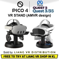 AMVR Universal VR Headset Stand (Malaysia Ready Stock) VR Stand for PICO 4, QUEST 2, QUEST 3, QUEST 