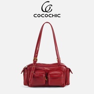 COCO CHIC Reyna Bag มีซิป กระเป๋าสะพายไหล่สำหรับผู้หญิงสไตล์เกาหลีเรียบง่าย