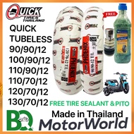 QUICK TIRE FREE TIRE SEALANT &amp; PITO PHOENIX TUBELESS By12 For ZOOMERX 100/90/12 110/70/12 120/70/12 130/70/12