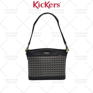 Kickers Signature Ladies’ Monogram Series Genuine Leather Coated Canvas Handbag #KHB79389