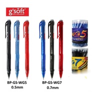 GSOFT WG5 / GSOFT WG7 Writemate Retractable Semi Gel Ball Pen (0.5mm / 0.7mm) 1PCS