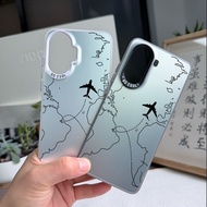 For POCO X7 X6 F7 F6 Pro F5 Redmi Turbo 4 Pro/3 ‌Aircraft Routings Lines Micro Matte Phone Case Redm