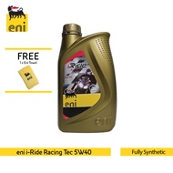 Eni i-Ride Racing Tec 5W40 Fully Synthetic Motorcycle Engine Oil (1L)