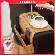 [Flameer] Couch Cup Holder Sofa Armrest Organizer Wooden Home Pen TV Holder Multifunction Books Bedr