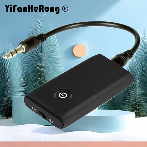 2 in1 Bluetooth-compatible 5.0 Audio Transmitter Receiver Adapter Portable Wireless Audio Transceive