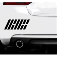 Ikon kpop car sticker black decals hologram laser waterproof sticker  ikonic bi bobby