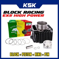 DOLPHIN BLOCK RACING EX5 53MM BLOK EX5 LAMA EX5 HIGHPOWER HIPOWER COMPLETE