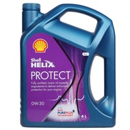 Minyak hitam kereta SHELL HELIX PROTECT 0W30 4L FULLY SYNTHETIC