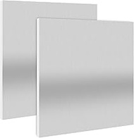 2 Pack 12 Inch Square 6061 T6 Aluminium Metal Sheet, Aluminum Sheet Plate Flat Stock, Flat Plain Pla
