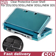NS Clear Split Shell Case & Screen Protector for 2DS/3DS/3DSLL/NEW 3DSLL