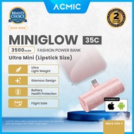 ACMIC MINIGLOW Fashion Mini Powerbank Type C iPhone Samsung Android