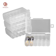 abongsea 6 Slots Transparent Battery Storage Case Holder Hard Plastic Case Storage Battery Box For A
