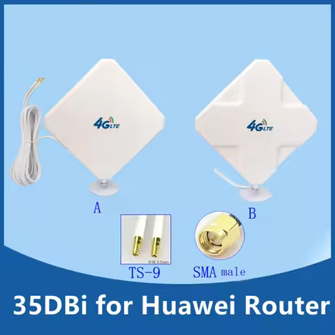 in stock! 4G LTE Antenna 35dBi SMA TS9 Connector 2M cable for 4G Modem Huawei router B593/B310/B315/