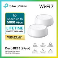TP-Link Deco BE25 BE5000 Whole Home Mesh Wi-Fi 7 System 5Gbps Dual-Band WiFi ความเร้วสูงสุด 4324 Mbp