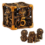 Underworld Hollow Set Copper Dice Dice dnd Squid Cthulhu Polyhedron Metal  Dice 1SRM