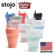 Stojo Eco-friendly Biggie / With Straw / Collapsible Cup / 16oz / 470ml