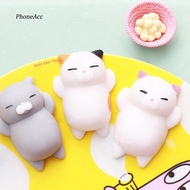 PHAC_Cute Cartoon Cat Squishy Toy Stress Relief Soft Mini Animal Squeeze Toy Gift