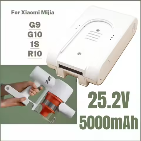 Original 25.2V 5000mAh Rechargeable Lithium-Ion Battery Pack for Xiaomi Mijia Dreame G9 G10 R10 Wire