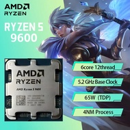 Amd Ryzen 5 9600 R5 9600 Baharu 5.2ghz 6-teras 12-benang 4nm 38m Soket Am5 Benang Pemproses Cpu Baha