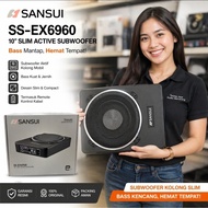 SANSUI 10 inch SLIM SUBWOOFER Active Slim Subwoofer Sansui 10 inch under-mount subwoofer
