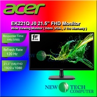 ACER Acer EK221Q J0 21.5" FHD 120Hz FreeSync Monitor ( HDMI, VGA, 3 Yrs Wrty ) EK221