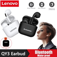 【24H- in stock】Lenovo Sports Noise Cancelling Bluetooth Earphone QY3 Wireless Headphones TWS HD with Microphone Gaming Headset