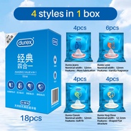 Durex condoms ultra-thin condoms classic 4-in-1 18-piece pack for men and women adult sex toys condom Privacy Shipping