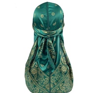 DURAG cashew flower headscarf long tail hat hip-hop men and women HIPHOP headgear NBA hip-DURAG腰果花头巾
