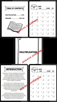 👉 100 Days of Multiplication – Math Worksheet (PDF Download / Not PHYSICAL BOOK)