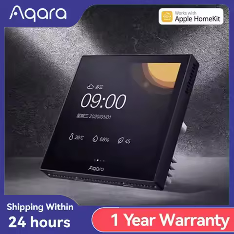 Original Aqara Smart S1 Scene Panel Switch Touch Screen HomeKit Voice/Light Control AI Switch Work w