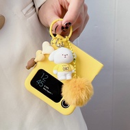 【Fold Love】Hard PC Hairball Doll For SAMSUNG Z Flip1 2 3 4 5 6 Casing For Girl Shockproof Lens Prote
