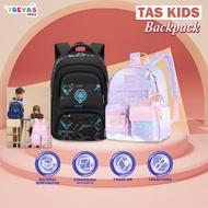 FR-T49 Tas Sekolah Anak Perempuan TK SD Kids Bag Backpack Multifungsi Model Pelangi / Ransel Remaja