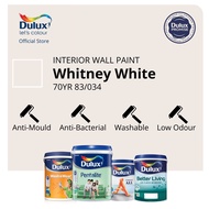 Dulux Wall/Door/Wood Paint - Whitney White (70YR 83/034) (Ambiance All/Pentalite/Wash &amp; Wear/Better Living)