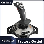 -2113 Pro Flight Simulator Joystick Ergonomic Handle USB Gamepad Controller for PC for Various Fligh