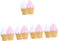 MAGICLULU 10 Pcs Ice Cream Timer Cartoon Countdown Timer Cooking Timers Mini Digital Clock Reading Timer Classroom Timer Mechanical Timer Study Timer Chain Tool Child The Chain Plastic Oven