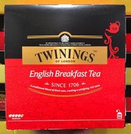 Costco好市多 TWININGS 唐寧 早餐茶 每包2g x100包  English breakfast tea