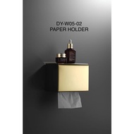 Paper Holder DY-W05-02 Black Cold Stainless Steel Local Brand