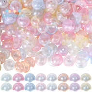 1set 200pcs Luminous Acrylic Bead Cone Glitter Beads Glow in the Dark Mixed color 8x16mm Hole: 2mm