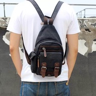 Zuo lun duo 8856 Mugu bag Tas fashion pria Tas ransel mini Tas selempang dada import Tas canvas Tas