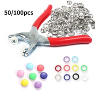 Snap Button Plier Metal Snap Button Set Colorful Hollow Five-Claw Buckle Installation Tool Set