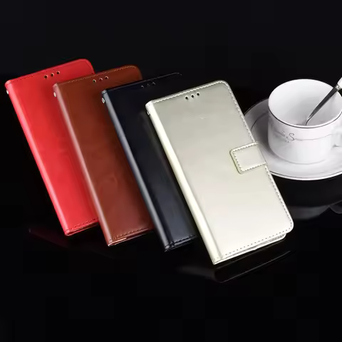 For Sony Xperia 1 Case Retro Wallet Flip Style Glossy PU Leather Protective Phone Cover For Sony Xpe