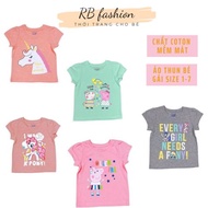 Girls T-Shirts, Soft Cotton T-Shirts, Cool Cotton Women'S T-Shirts, For Babies 1-7 Years Old